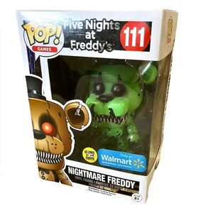 Funko Pop Five Nights At Freddys Nightmare Freddy 111 FNAF GID Walmart Exclusive